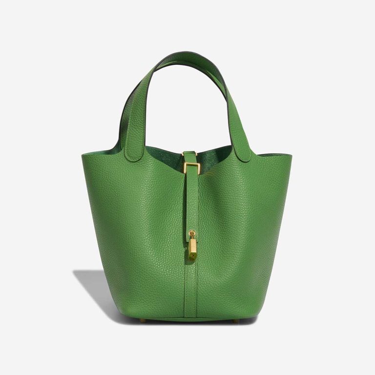 Hermès Picotin 22 Taurillon Clémence Vert Yucca Front | Sell your designer bag