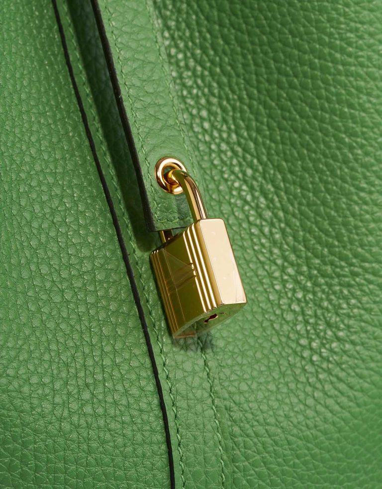 Hermès Picotin 22 Taurillon Clémence Vert Yucca Closing System | Sell your designer bag