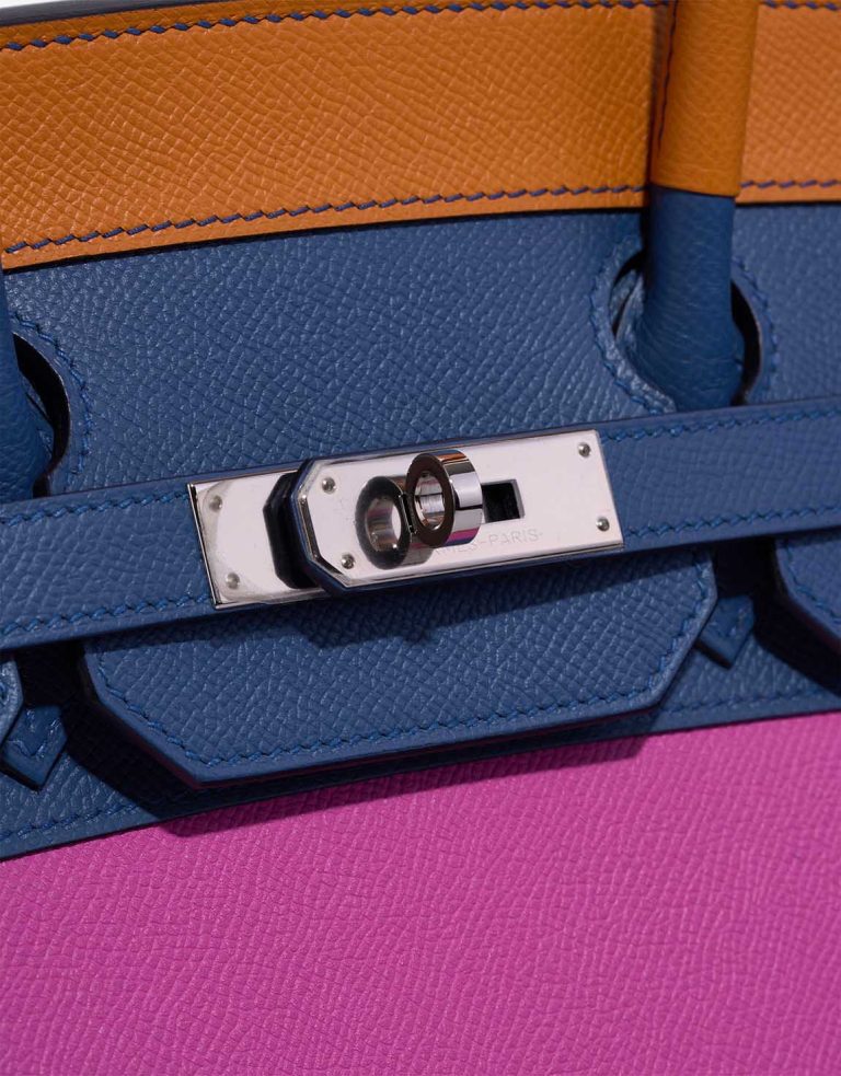 Hermès Birkin Sunset Rainbow 35 Epsom Abricot / Bleu Agate / Magnolia / Rouge Casaque Closing System | Sell your designer bag