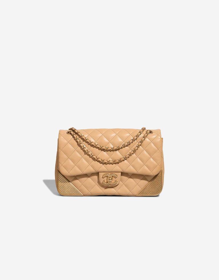 Chanel Timeless Medium Lamb Beige Front | Sell your designer bag