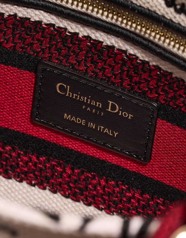 Dior Lady D-Lite Dioramour Graffiti Medium Canvas White / Red / Black Logo | Sell your designer bag