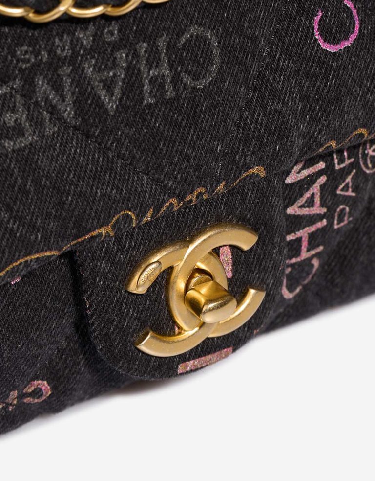 Chanel Timeless Medium Fabric / Denim Multicolour Closing System | Sell your designer bag