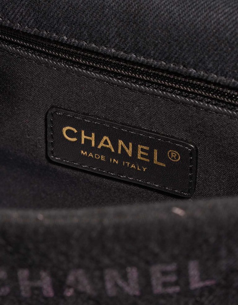 Chanel Timeless Medium Fabric / Denim Multicolour Logo | Sell your designer bag