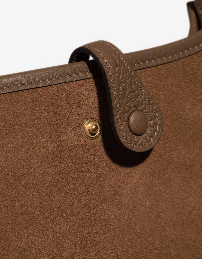 Hermès Evelyne 16 Clémence / Veau Grizzly / Wooly Gold / Alezan / Chamois Closing System | Sell your designer bag