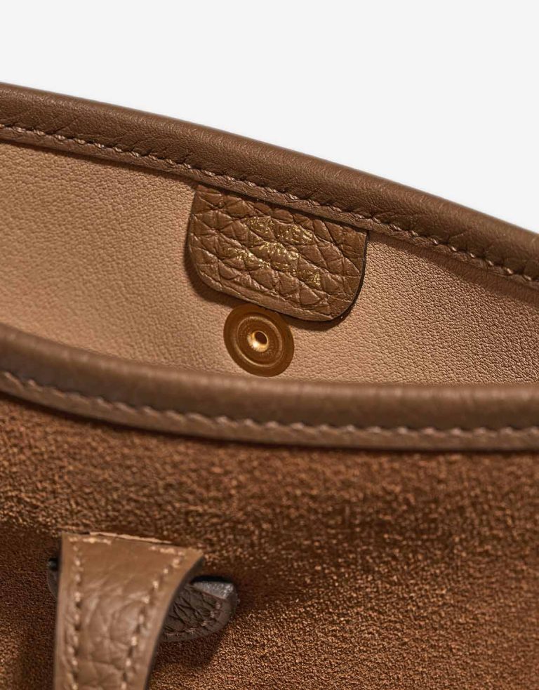 Hermès Evelyne 16 Clémence / Veau Grizzly / Wooly Gold / Alezan / Chamois Logo | Sell your designer bag