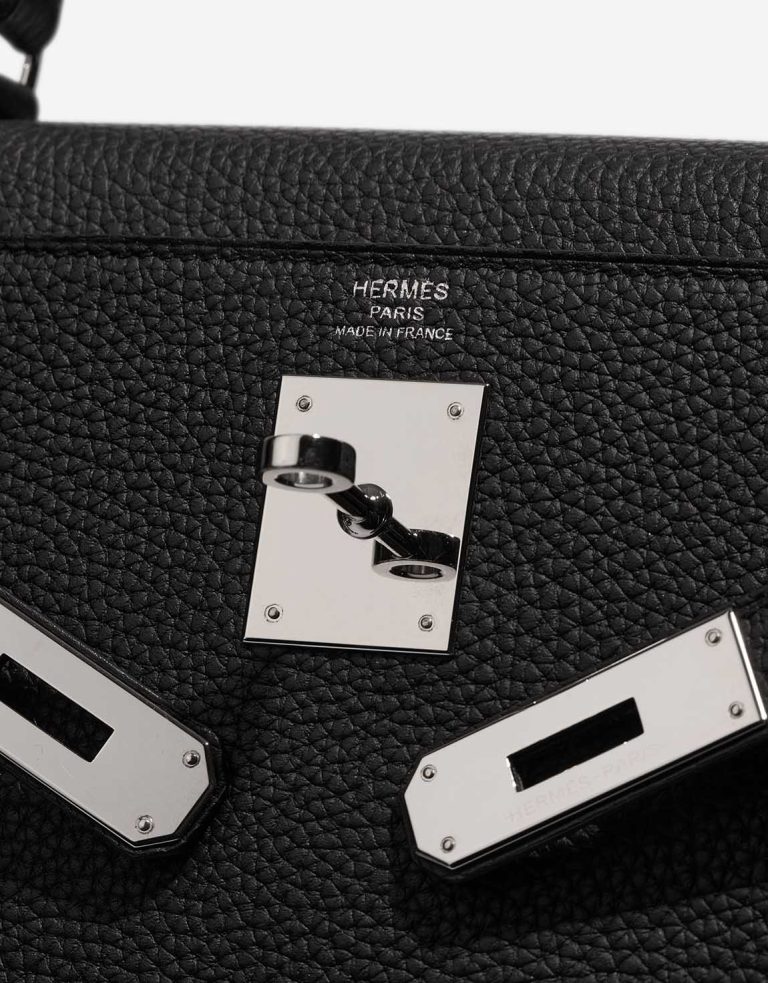 Hermès Kelly 28 Togo Black  Logo | Sell your designer bag