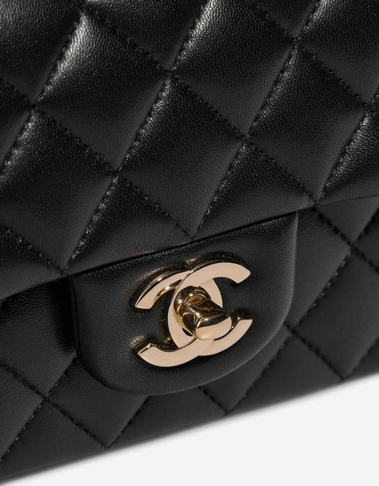 Chanel Timeless Mini Rectangular Lamb Black Closing System | Sell your designer bag