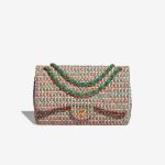 Chanel Timeless Jumbo Tweed Multicolour / Beige / Turquoise / Orange / Neon Pink Front | Sell your designer bag