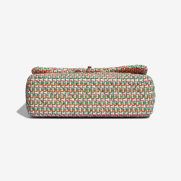 Chanel Timeless Jumbo Tweed Multicolour / Beige / Turquoise / Orange / Neon Pink | Sell your designer bag