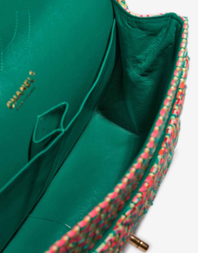 Chanel Timeless Jumbo Tweed Multicolour / Beige / Turquoise / Orange / Neon Pink Inside | Sell your designer bag
