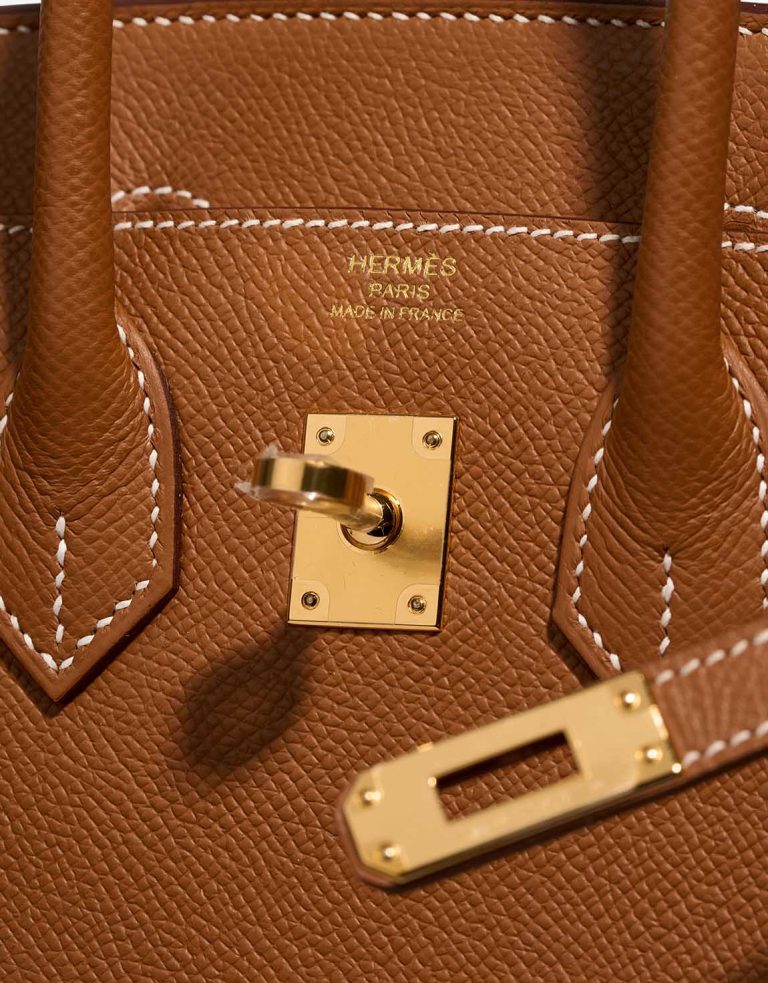 Hermès Birkin 25 Epsom Gold Logo | Sell your designer bag