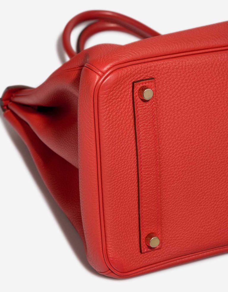 Hermès Birkin 35 Clémence Rouge Tomate Signs of wear | Sell your designer bag