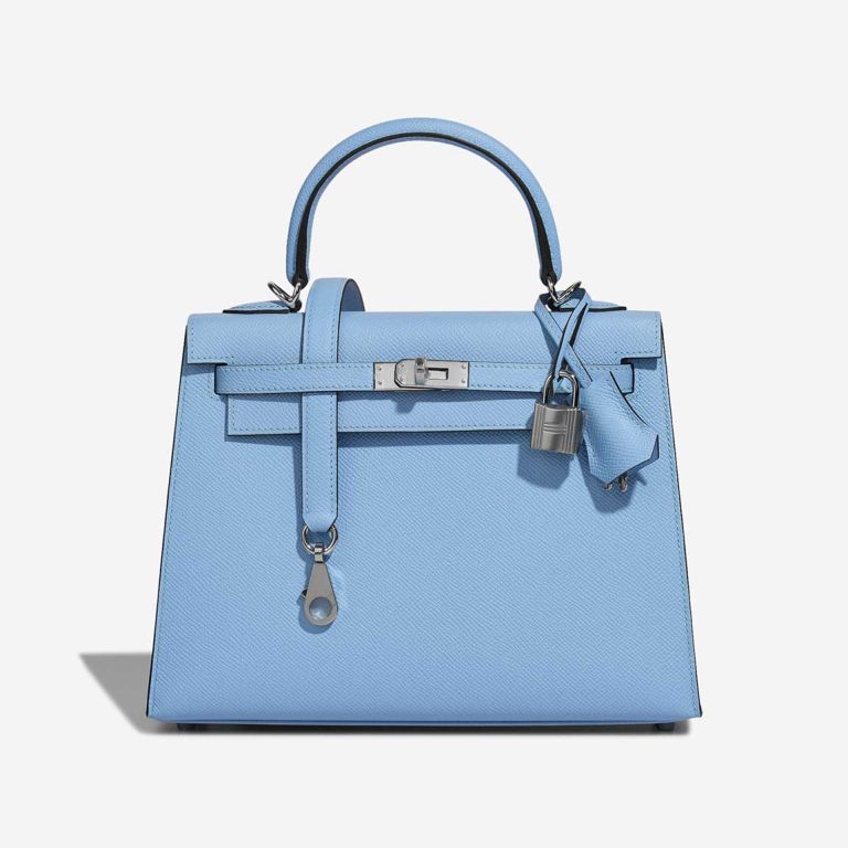 Hermès Kelly 25 Epsom Bleu Céleste Front | Sell your designer bag