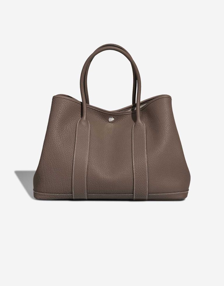 Hermès Garden Party 36 Clémence Étoupe Front | Sell your designer bag