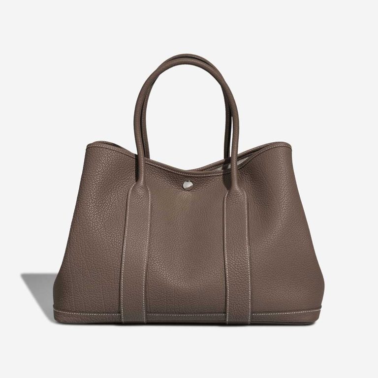 Hermès Garden Party 36 Clémence Étoupe Front | Sell your designer bag