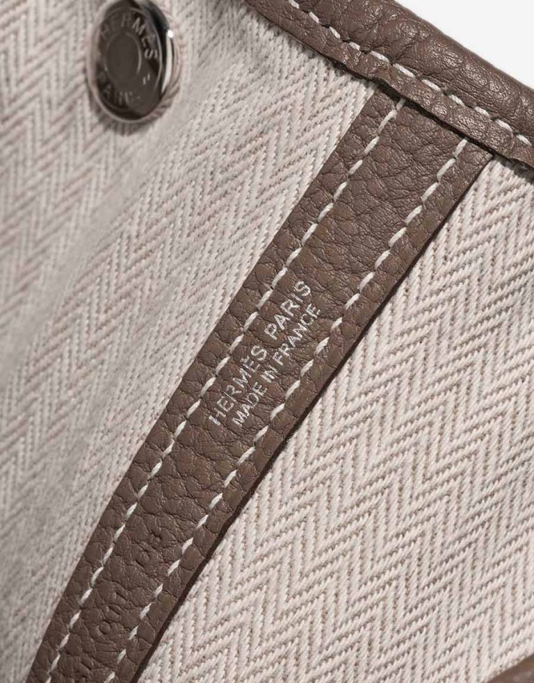 Hermès Garden Party 36 Clémence Étoupe Logo | Sell your designer bag