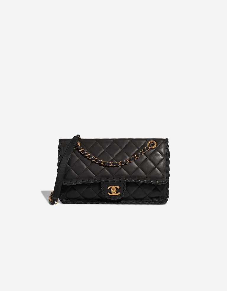 Chanel Timeless Medium Coated Calf Black Front | Sell your designer bag