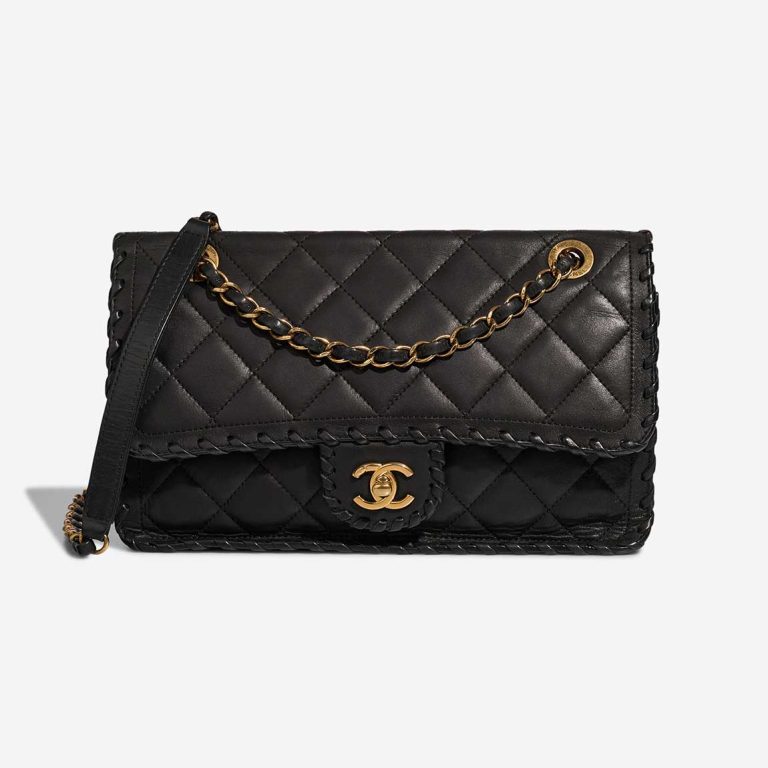 Chanel Timeless Medium Coated Calf Black Front | Sell your designer bag