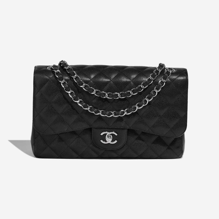 Chanel Timeless Jumbo Caviar Black Front | Sell your designer bag