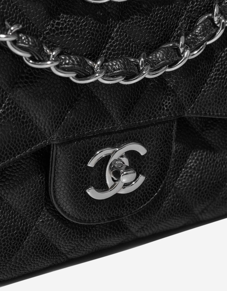 Chanel Timeless Jumbo Caviar Black Closing System | Sell your designer bag