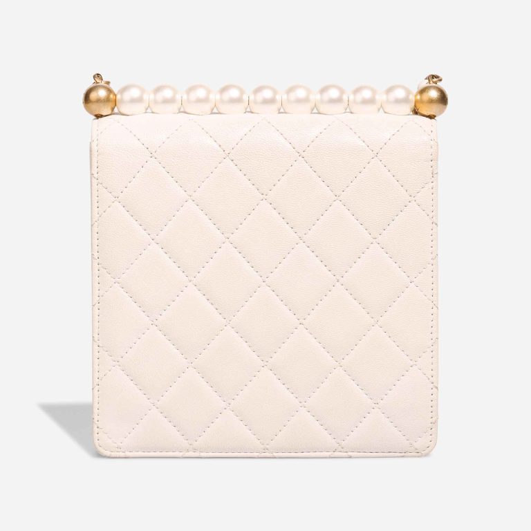 Chanel Timeless Mini Square Lamb Pearl White | Sell your designer bag