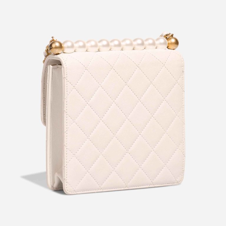 Chanel Timeless Mini Square Lamb Pearl White | Sell your designer bag