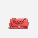 Chanel Timeless Medium Lamb Coral Red Front | Sell your designer bag