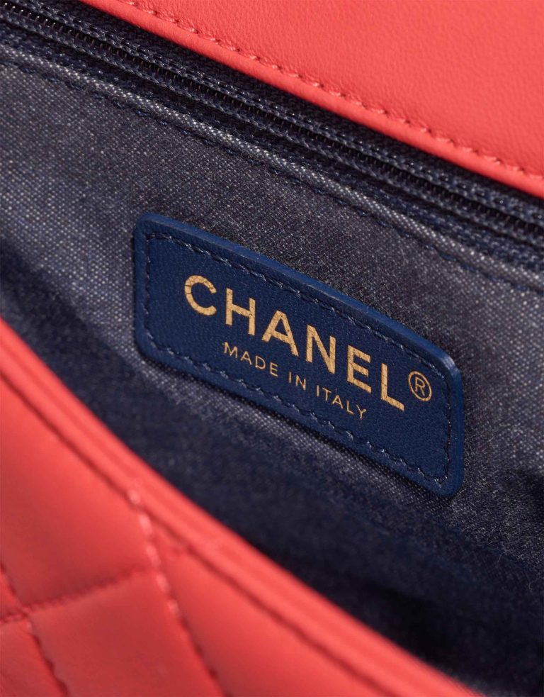 Chanel Timeless Medium Lamb Coral Red Logo | Sell your designer bag