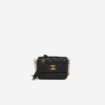 Chanel Timeless Extra Mini Square Lamb Black Front | Sell your designer bag