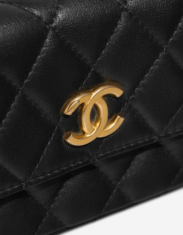 Chanel Timeless Extra Mini Square Lamb Black Closing System | Sell your designer bag