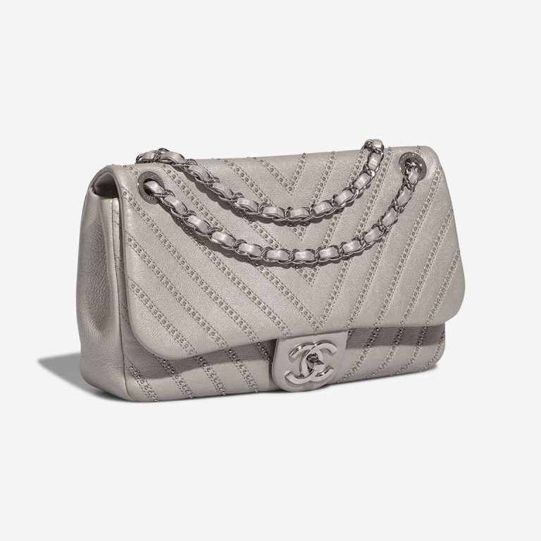 Chanel Timeless Medium Calf / Studs Silver | Sell your designer bag