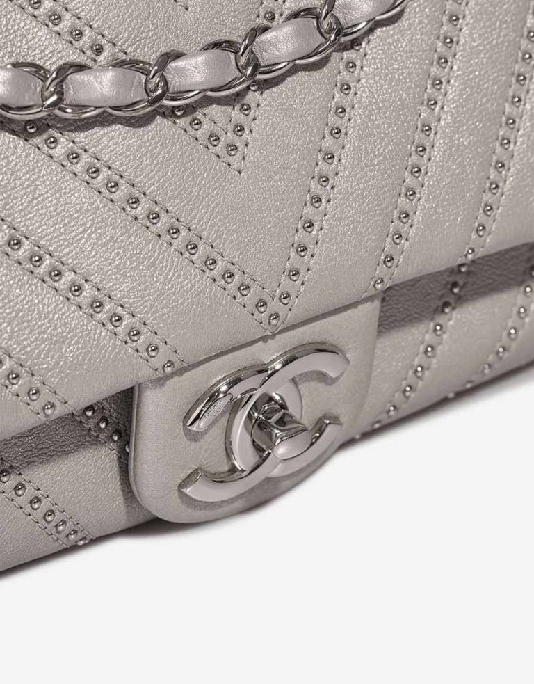 Chanel Timeless Medium Calf / Studs Silver Closing System | Sell your designer bag