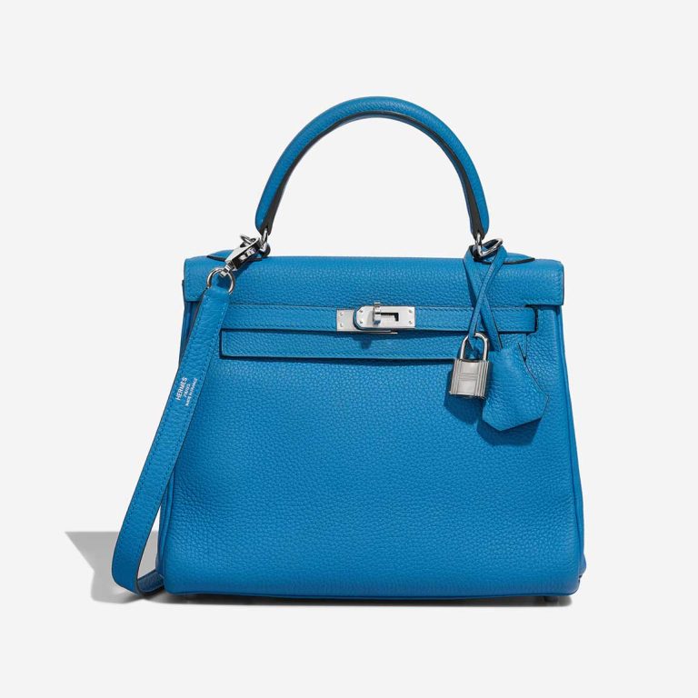 Hermès Kelly 25 Togo Bleu Zanzibar Front | Sell your designer bag