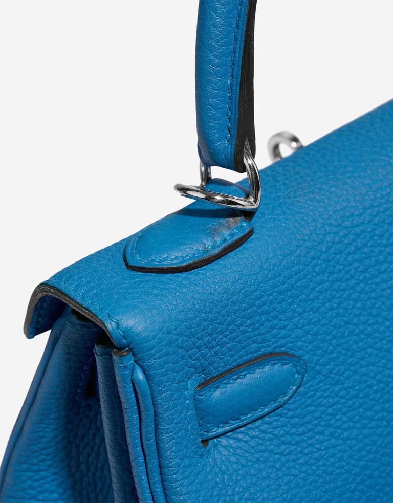 Hermès Kelly 25 Togo Bleu Zanzibar Signs of wear | Sell your designer bag