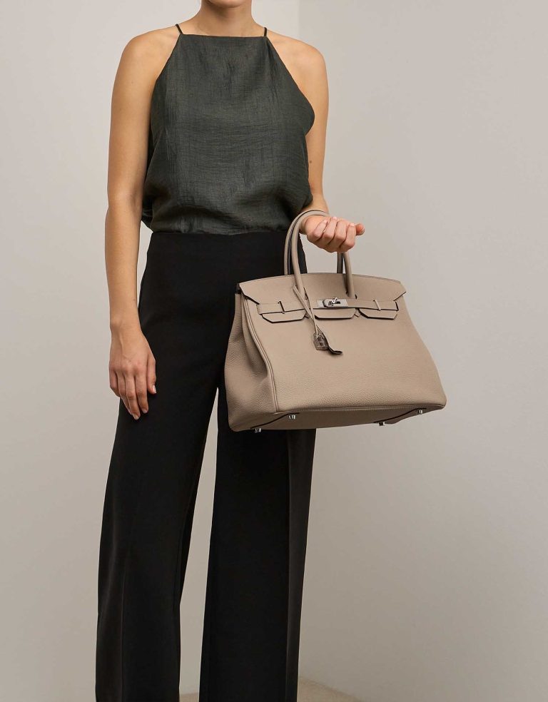 Hermès Birkin 35 Togo Trench on Model | Sell your designer bag