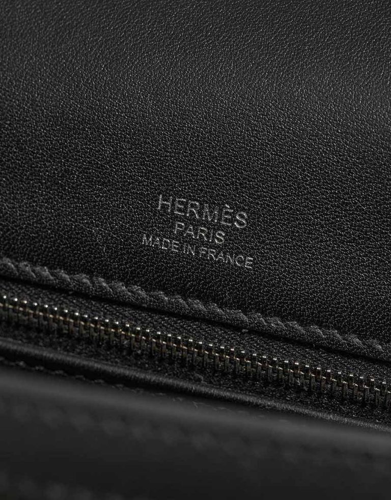 Hermes Kelly 28 Swift / Toile H Black / Vert Militaire  Logo | Sell your designer bag