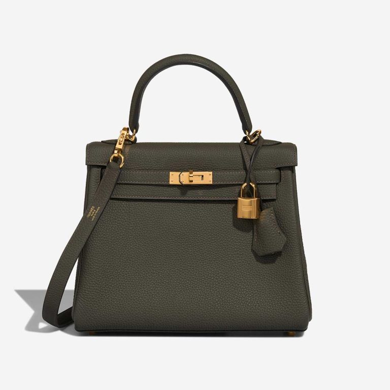 Hermès Kelly 25 Togo Vert de Gris Front | Sell your designer bag