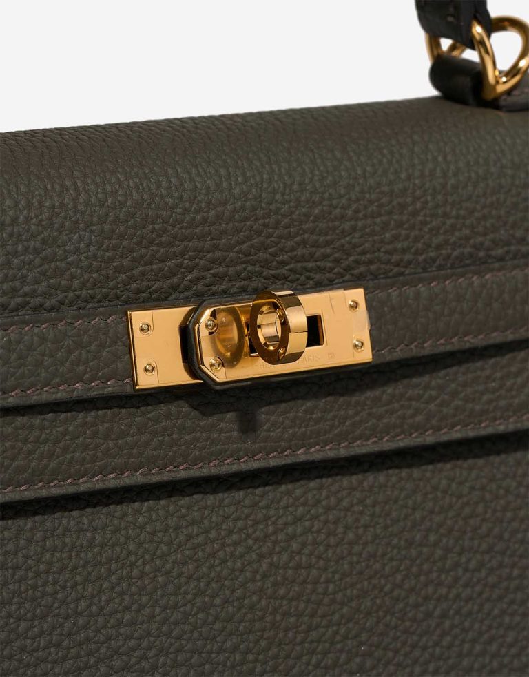 Hermès Kelly 25 Togo Vert de Gris Closing System | Sell your designer bag