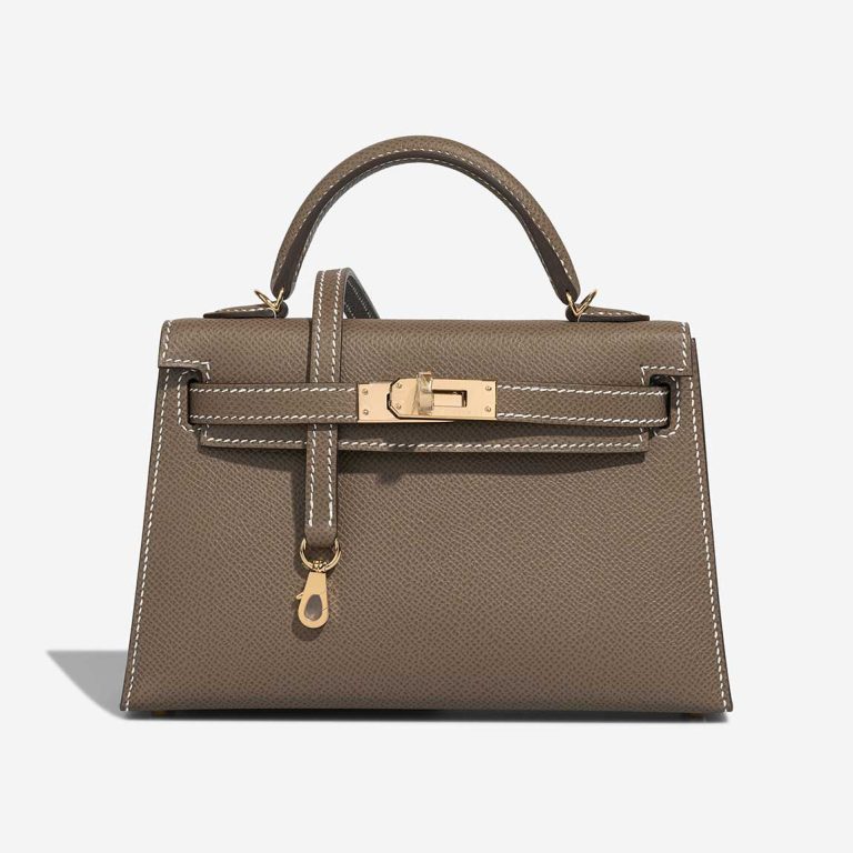 Hermès Kelly Mini Epsom Étoupe Front | Sell your designer bag