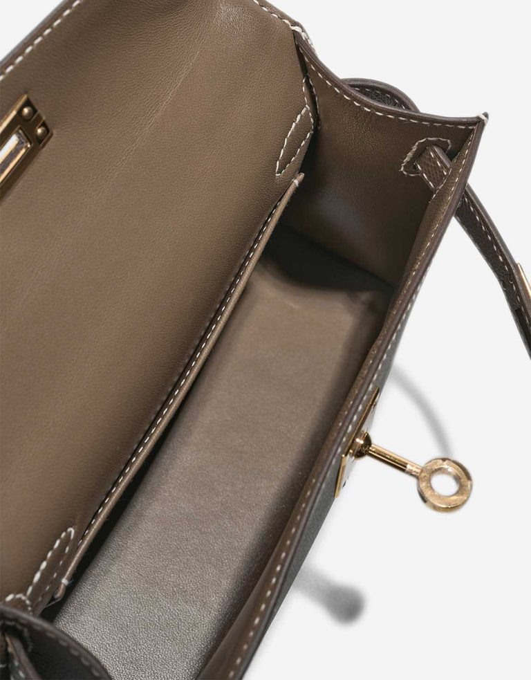 Hermès Kelly Mini Epsom Étoupe Inside | Sell your designer bag