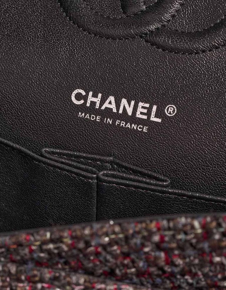 Chanel Timeless Medium Tweed Grey Logo | Sell your designer bag