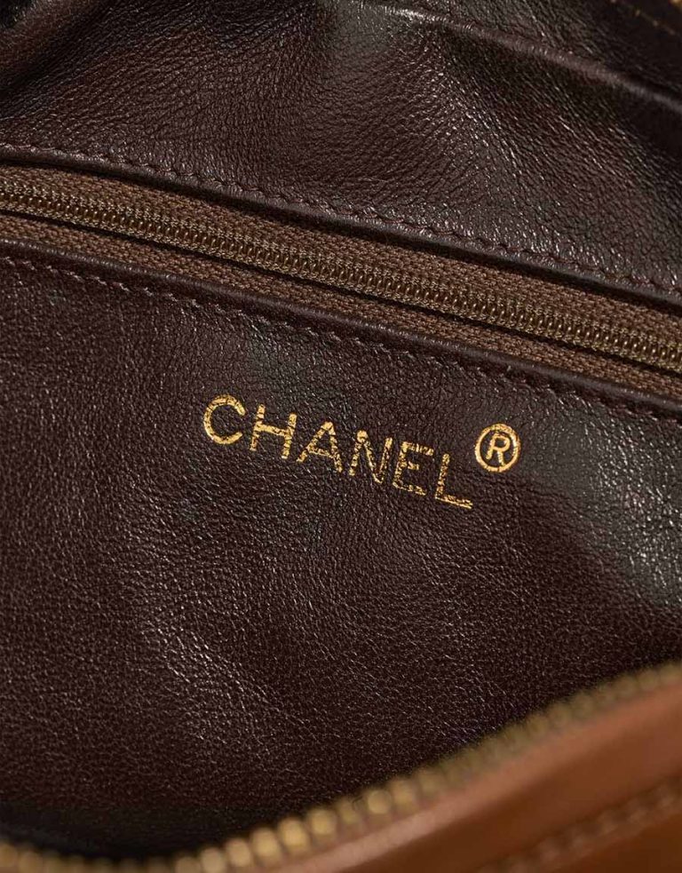 Chanel Camera Bag Medium Lamb Brown Logo | Sell your designer bag