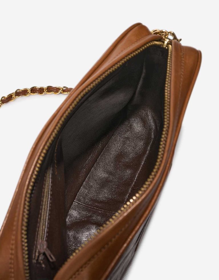Chanel Camera Bag Medium Lamb Brown Inside | Sell your designer bag