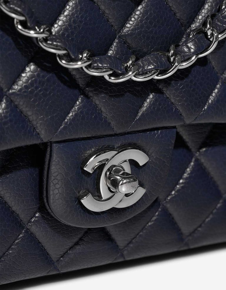 Chanel Timeless Medium Caviar Navy Closing System | Sell your designer bag