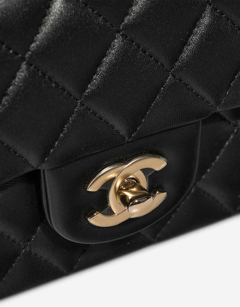 Chanel Timeless Mini Rectangular Lamb Black Closing System | Sell your designer bag