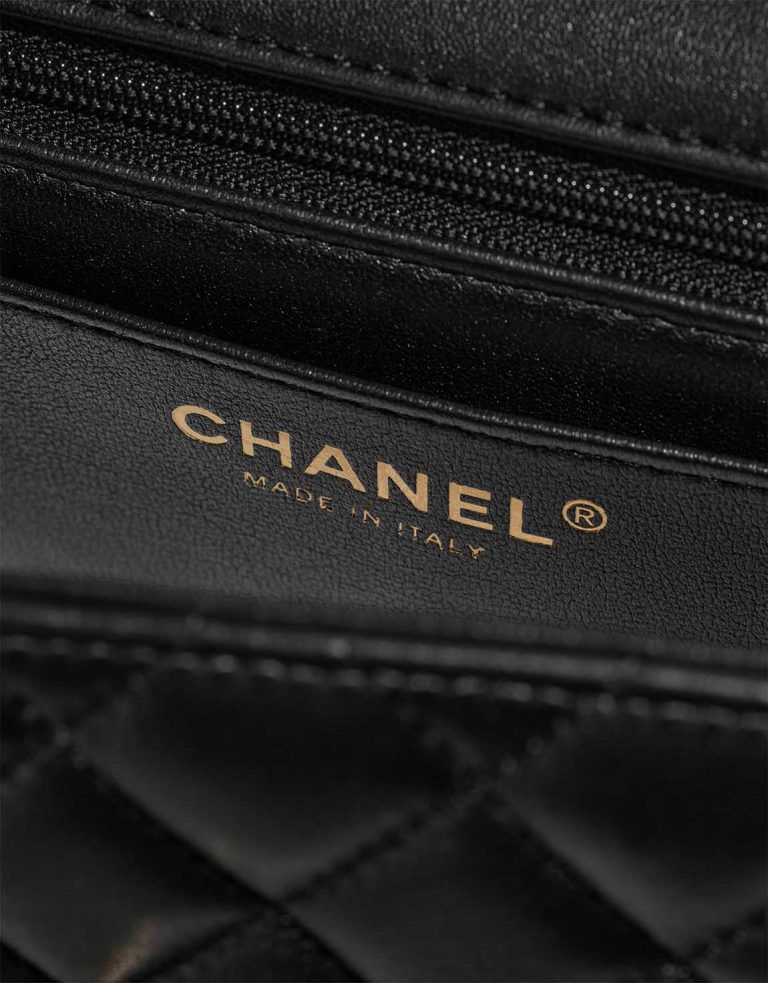 Chanel Timeless Mini Rectangular Lamb Black Logo | Sell your designer bag