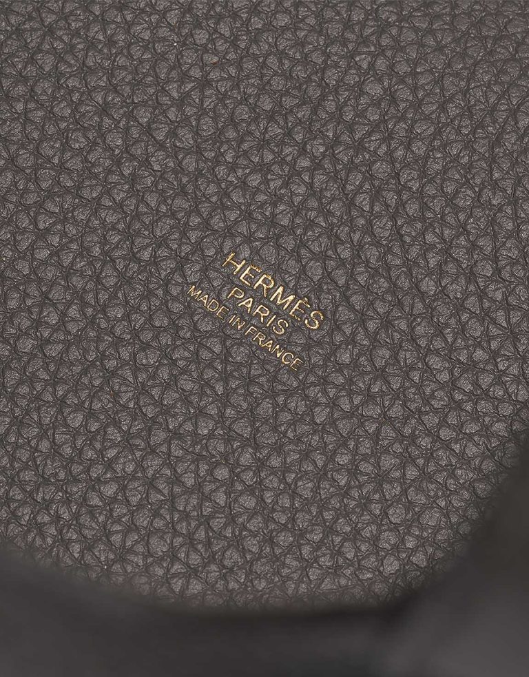 Hermès Picotin 18 Taurillon Clémence Gris Meyer Logo | Sell your designer bag