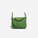 Hermès Lindy Mini Taurillon Clémence Vert Yucca Front | Sell your designer bag
