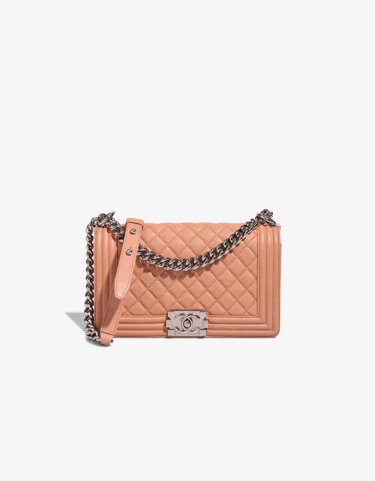 Chanel Boy Old Medium Caviar-Leder Nude Front | Verkaufen Sie Ihre Designer-Tasche