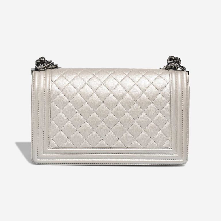 Chanel Boy Old Medium Caviar Silver | Sell your designer bag